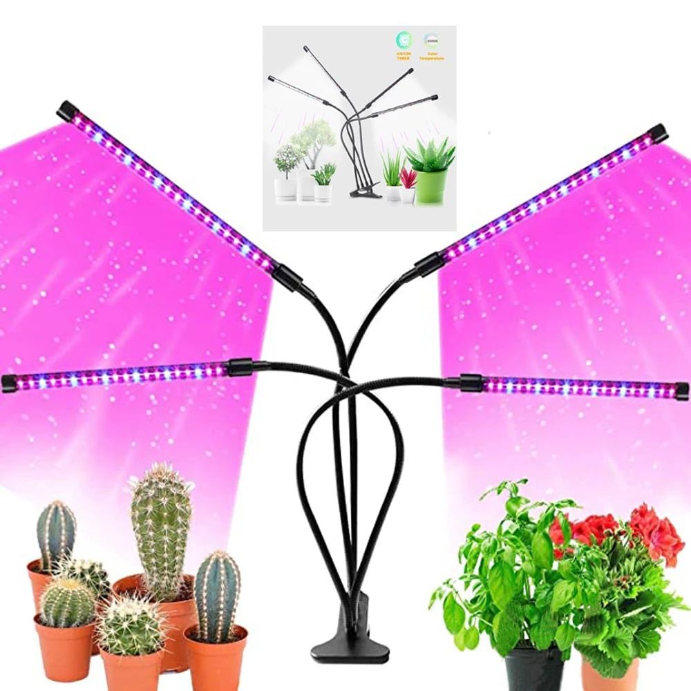 Plant Lamp for Indoor Plants with Red/Blue... HOPLOM LED Grow Light Bars 