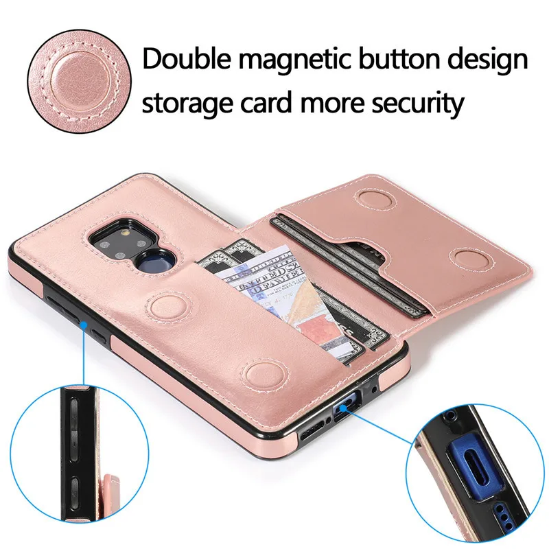 Мульти держатели карт флип кожаный чехол для huawei mate 20 Чехлы-бумажники Противоударный задняя крышка для huawei P30 Pro mate 20 Lite Coque