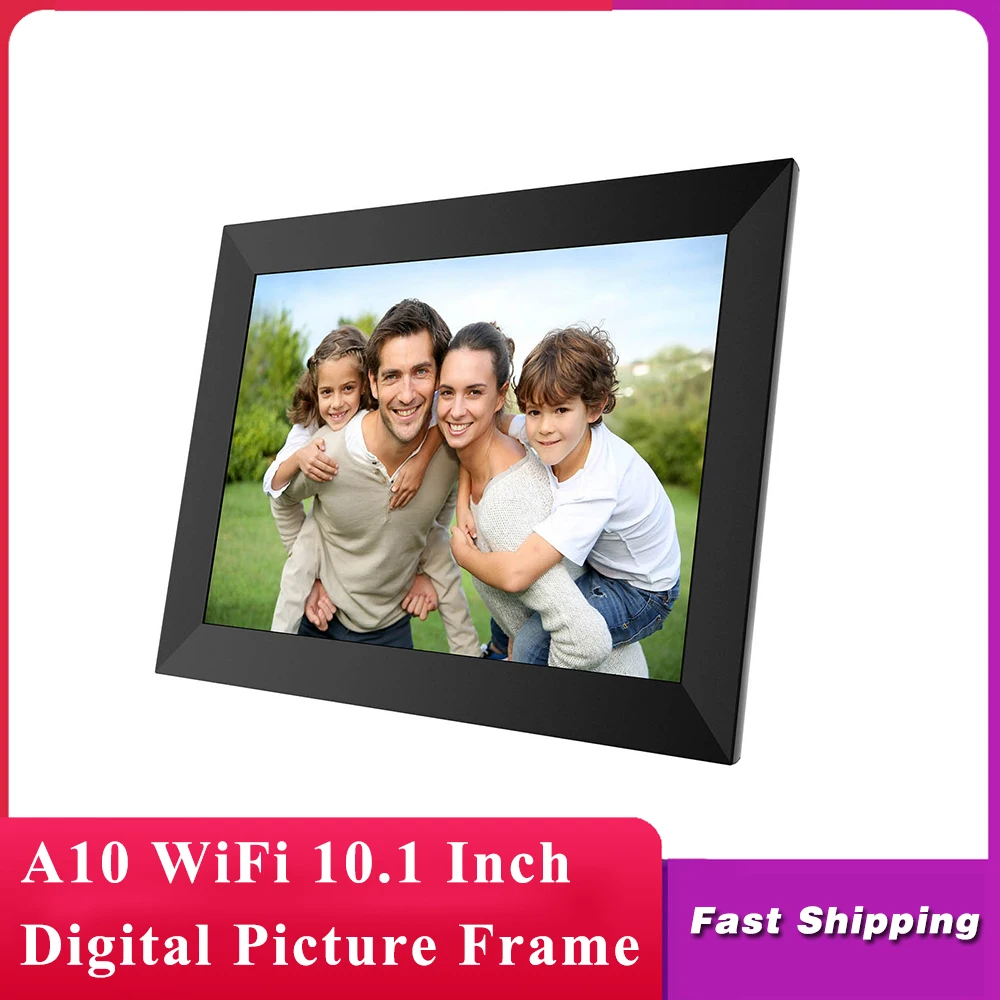 A10 Wi Fi 10 1 дюймовая цифровая фоторамка 1280x800 IPS сенсорный экран 16 Гб умная