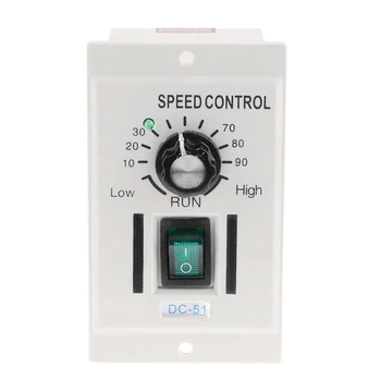 

Ac 110V 400W Knob Motor Speed Controller Dc 0-90V Variable Adjust Lathe Control