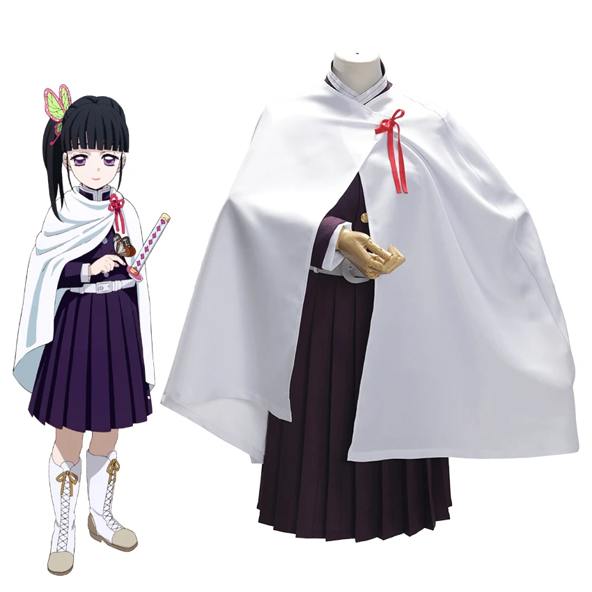 Демон убийца: Kimetsu no Yaiba Косплей Tsuyuri Kanawo кимоно Униформа Helloween Carnaval Рождественская