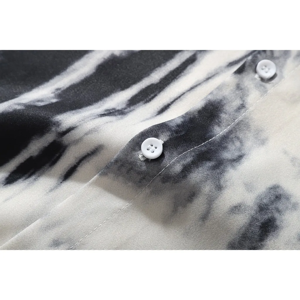 Повседневная мужская рубашка с длинным рукавом и принтом Tie-dye, высокая уличная одежда, осень, женская рубашка в стиле ретро, мужские рубашки harujku, мужская рубашка camisa