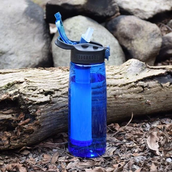 

Outdoor Sports Removes Bacteria Gift Portable Travel Cup Practical With Integrated Filter Hiking Camping Water Bottle Drinking
