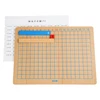 Kids Montessori Materials Wooden Math Toy Subtraction Strip Board with Manual Card Toys for Early Childhood Education Preschool 4