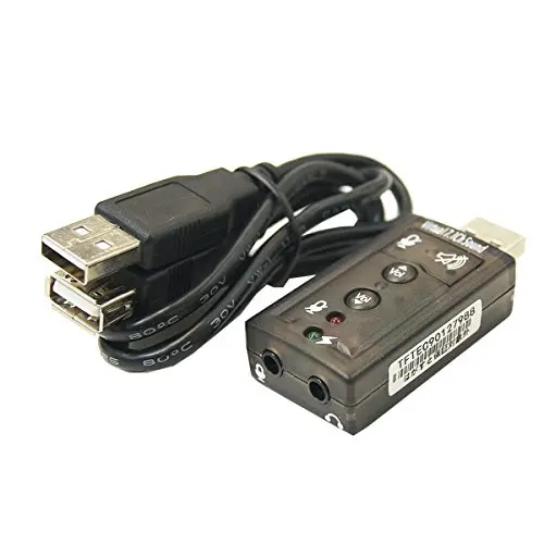 USB 7.1ch источник звука USB-SHS2 - Цвет: Black
