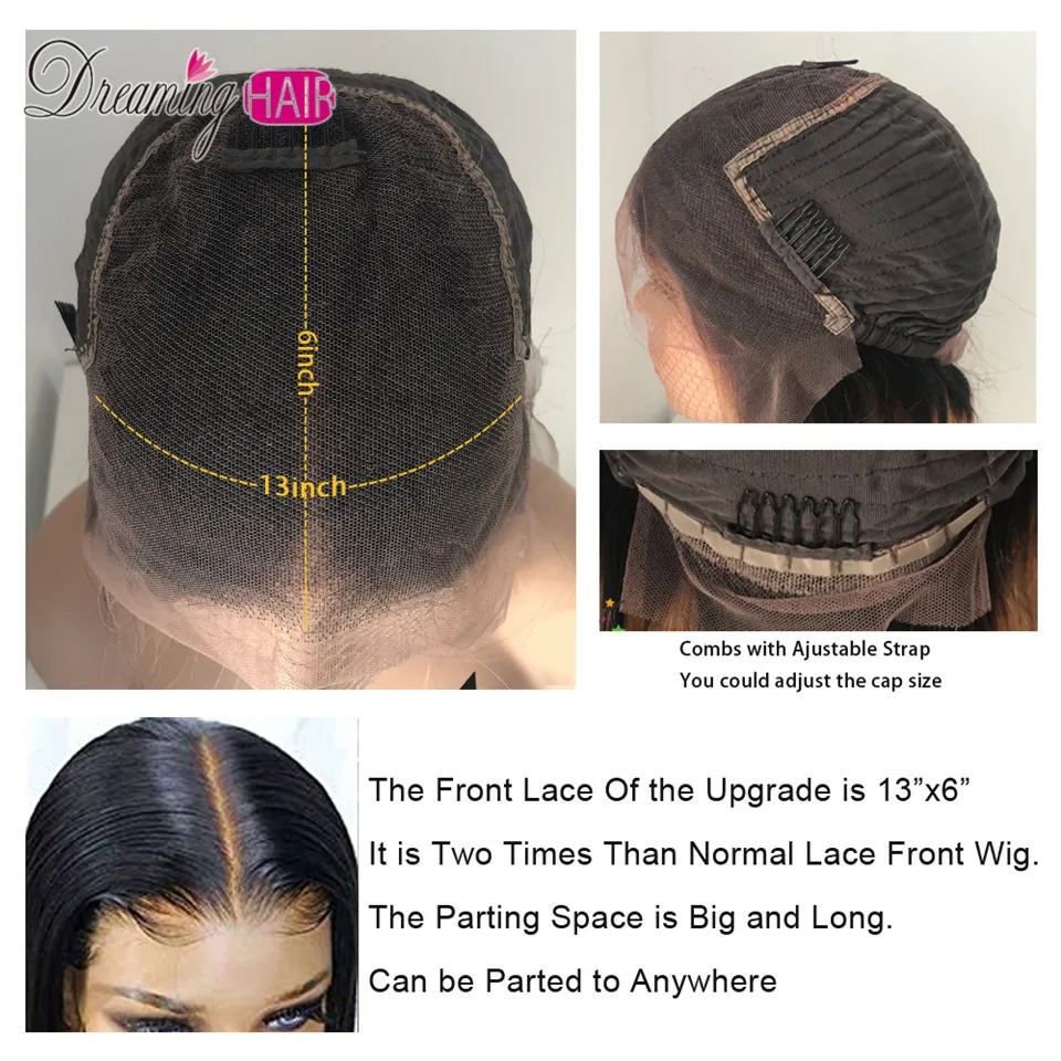 13X6 Deep Part Lace Front Human Hair Wigs For Black Women 180% Curly Lace Front Wig Remy Brazilian Wig Pre Plucked Baby Hair