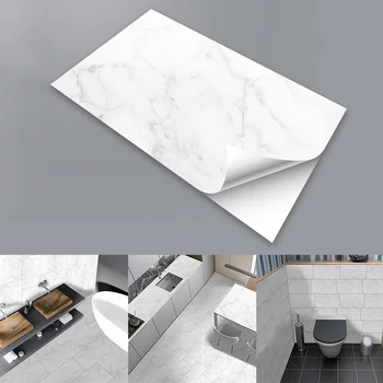

Self Waterproof Adhesive Marble Worktop Cupboard Cover Kitchen Tile Wall Stickers 30*60cm For Home Improvement Glass Wallsticker