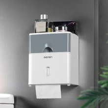 Ткань для ванной держатель для туалетной бумаги полка, туалетный лоток Бесплатный удар водонепроницаемый для туалетной бумаги бумажная трубка креативный лоток увеличение