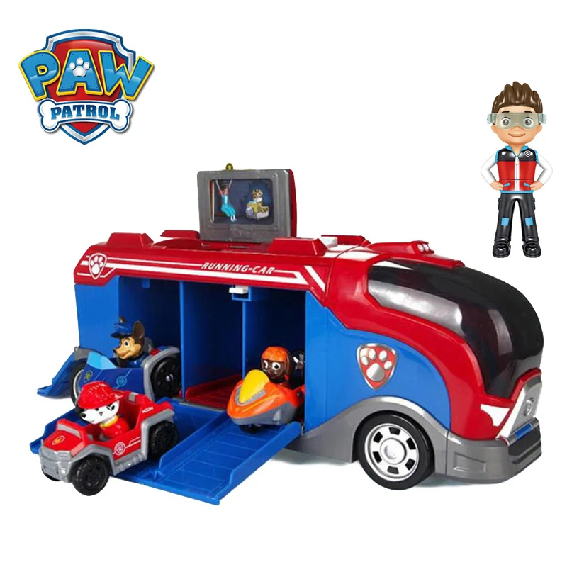 Paw Patrol Juguetes собака спасательный Partol автобус самолет подводная лодка Patrulla Canina фигурки Детские игрушки для детей Подарки 2A20