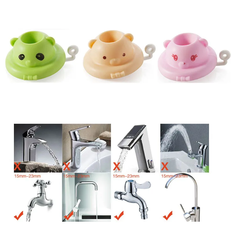 Cute Practical New Water Saver Telescopic Tap Cartoon Creative Bathroom Accessories Home Kitchen Faucet Extender Sprayers Filter Cute Practical New Water Saver Telescopic Tap Cartoon Creative Bathroom Accessories Home Kitchen Faucet Extender Sprayers Filter