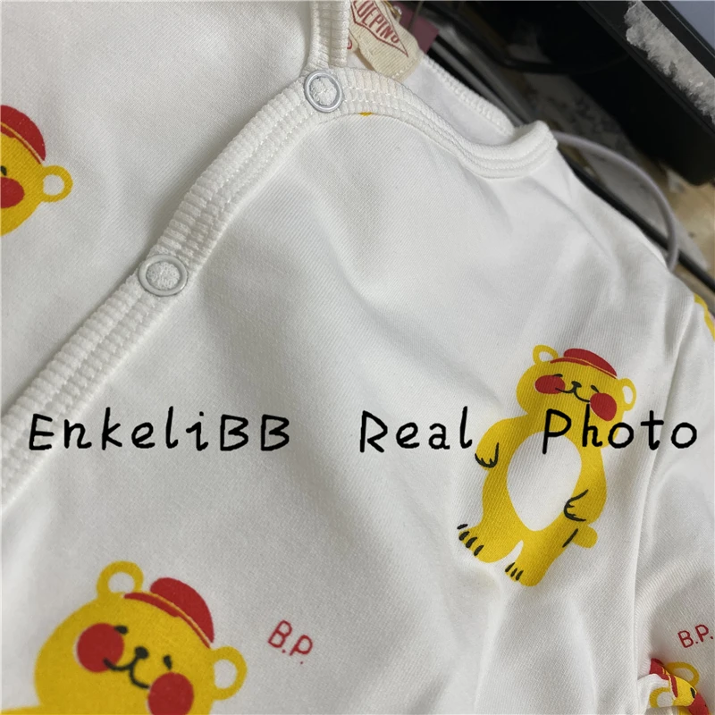 Корейские Детские пижамные комплекты Bebe De Pi* комплекты зимней одежды для сна с милым медведем для малышей комплекты одежды наивысшего качества для малышей брендовая одежда