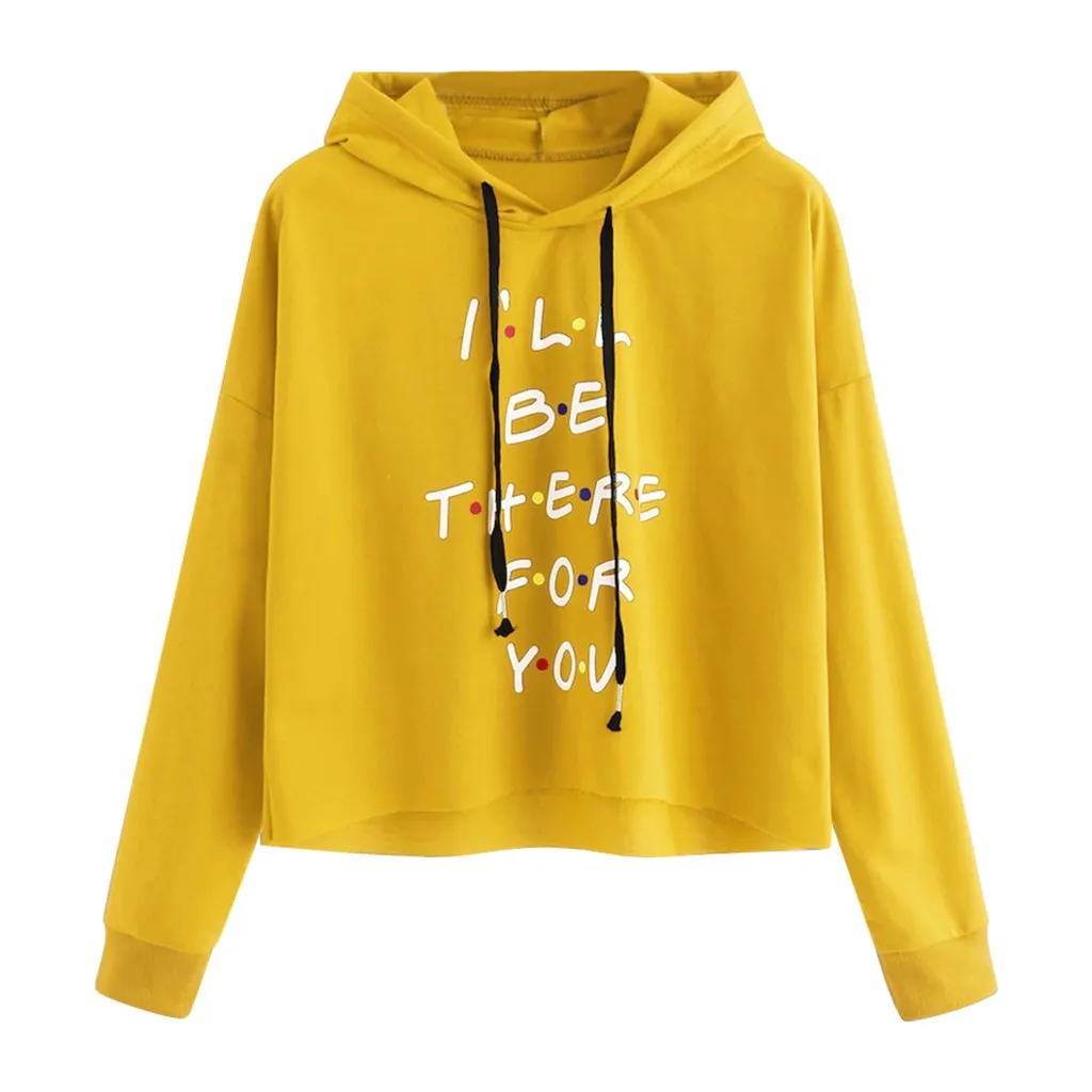 Hoodies Women Autumn 2019 Solid Letter Hooded Harajuku Streetwear Hoodie Hoodies And Sweatshirts Women Pullovers Clothes Moletom