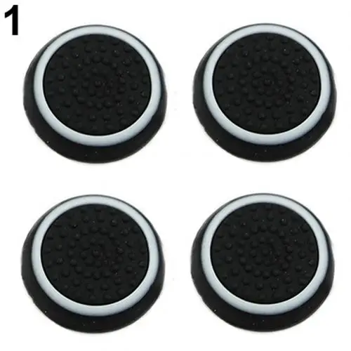 4Pcs Controller Thumb Silicone Stick Grip Cap Cover for PS3 PS4 PS5 XBOX one/360/series x Switch Pro Controllers Game Accessory white