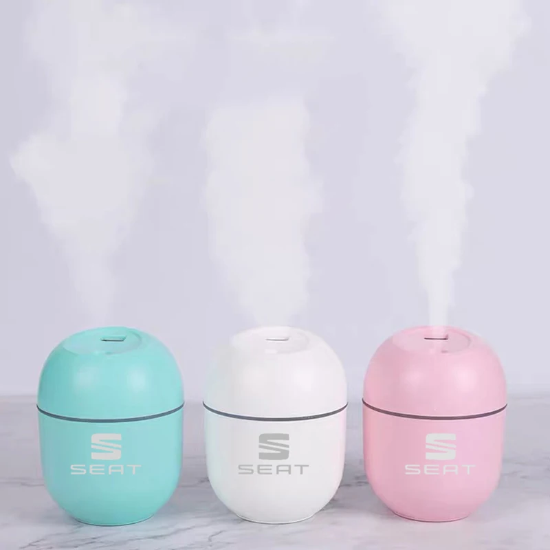 

Air Humidifier Ultrasonic Air Purifier With LED Light for Car Home Office for seat TOLEDO leon EXEO mk3 mk2 Car Accessories