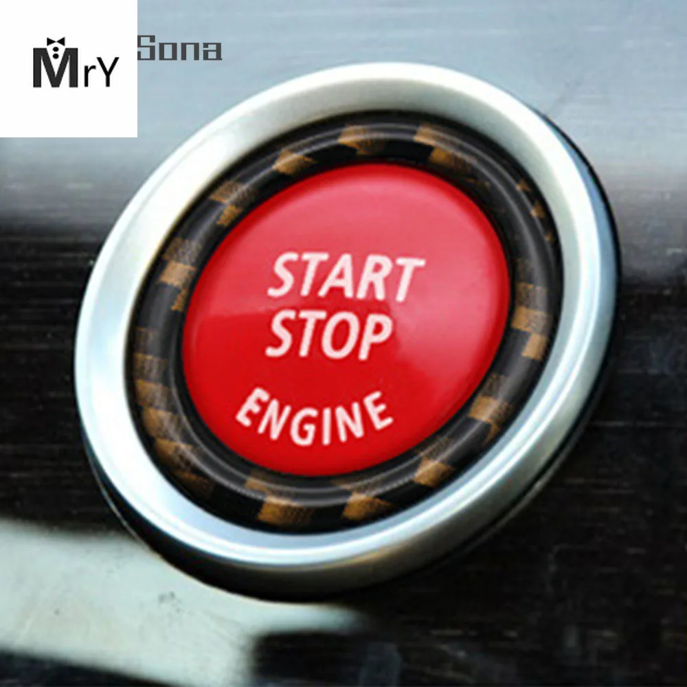 

Car Engine Start Stop Switch Button Replace Cover for BMW 1 3 5 Series E87 E90 / E91 / E92 / E93 E60 X1 E84 X3 E83 X5 E70 X6 E71