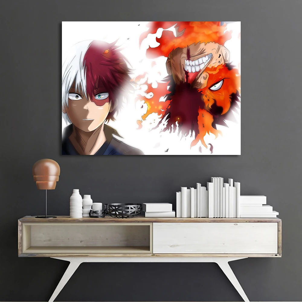 Модульная Картина Wall Art печати северных Стиль ТВ серии My Hero плакат Academia холст