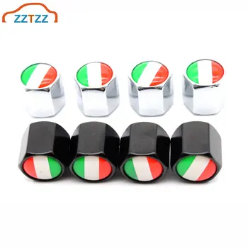

4 Pcs/Set Italy Flag Car Valve Caps Car Dust Caps Tire Wheel Stem Air Valve Caps Valve Stem Cover for Cars Moto Bike