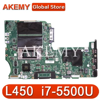 

Laptop motherboard For Lenovo Thinkpad L450 NM-A351 00HT693 Mainboard Core I7-5500U 216-0856030 TESTED DDR3