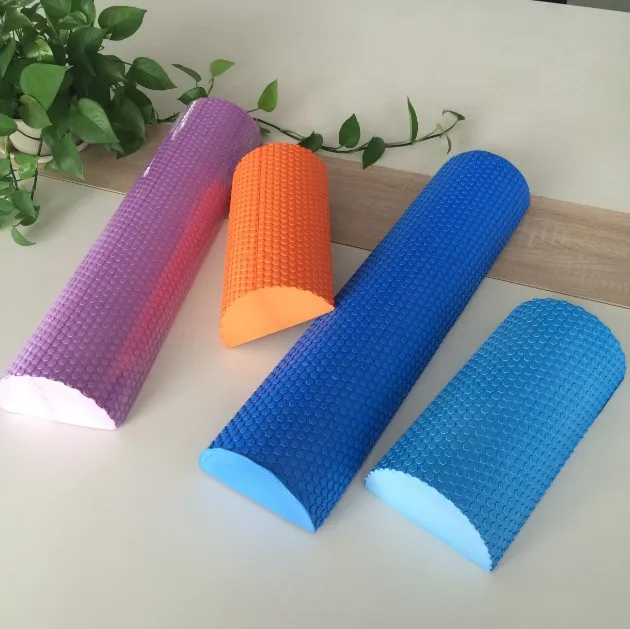 Half Round EVA Foam Roller for Yoga Pilates Fitness Equipment Balance Pad Yoga Blocks With Massage Floating Point 30-45cm