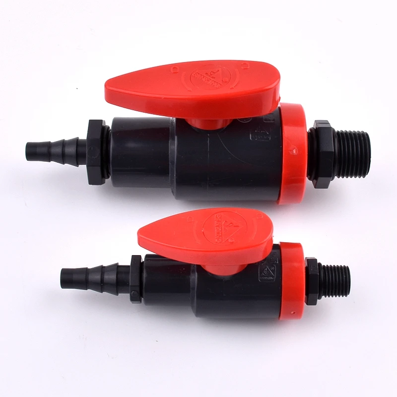 

Клапан-пагода с наружной резьбой 1/4 ~ 1/2 дюйма, разъем 8 мм, система орошения сада, аквариума, фитинги для адаптер для ПВХ труб, 1 шт.