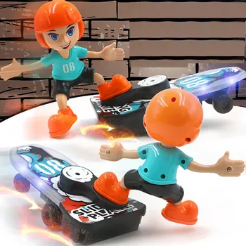 

Electrical Stunt Scooter 360 Rotating Tumble Music Led Light Cartoon Toys Funny juguetes kids toys brinquedos игрушки New style