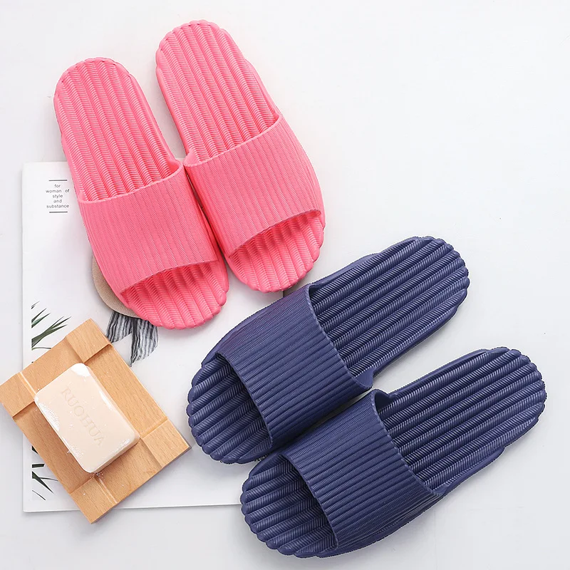 Slippers Women's Bathroom Non-Slip Slippers Women's Indoor Soft Bottom Cute Shoes Couple Men's Slippers House Slippers