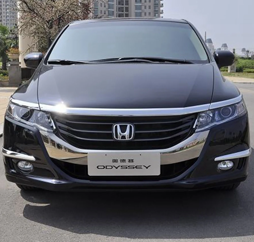 AITWATT для Honda Odyssey 2009 до ABS хромированный внешний передний двигатель машина решетка верхняя крышка капота отделка автомобиля Стайлинг 3 шт