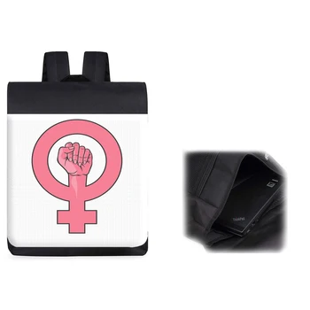 

LOGO backpack FEMINIST MESSAGE backpack rucksak