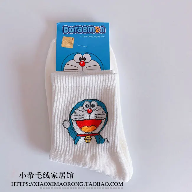 see chart IVYYE, Doraemon, стильные модные носки с символикой аниме, повседневные длинные носки, летние,, для женщин, девушек, хлопковые, новые подарки - Цвет: see chart