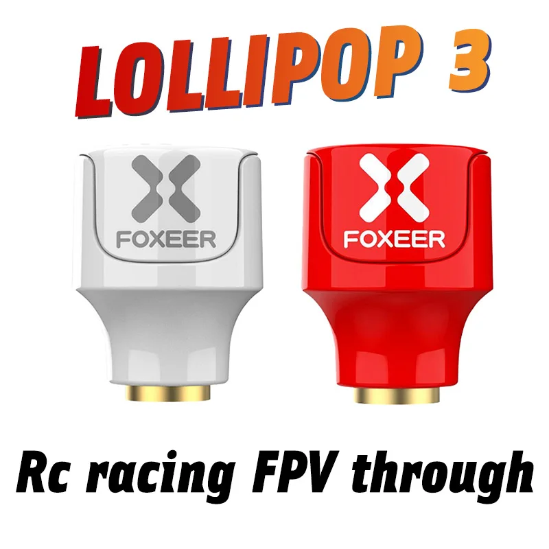 Foxeer Lollipop 3 V3 короткая антенна 5 8G 2.3Dbi RHCP LHCP 22 7 мм 4 8g FPV SMA микро гриб приемник