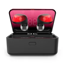 ES01 TWS 9D стерео спортивные водонепроницаемые bluetooth-наушники с сенсорным управлением беспроводные наушники громкой связи Мощный светодиодный дисплей наушники