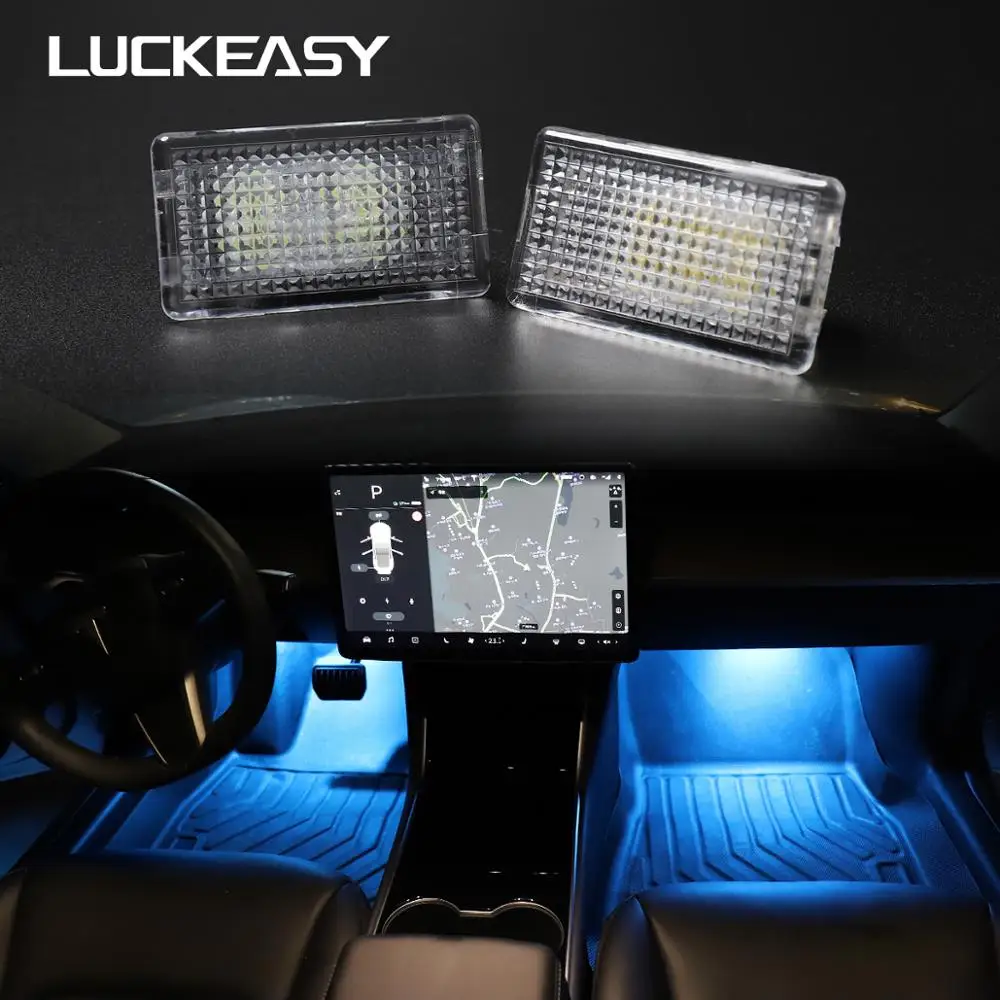 LUCKEASY автомобильный светильник для чтения декоративное покрытие для Tesla модель 3- автомобильный светильник для чтения