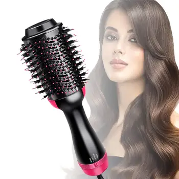 

4 in 1 straightener hair blow dry hair curler Hair Dryer Hot Air Brush Styling Negative Ion Generator Hair Straightener Curler