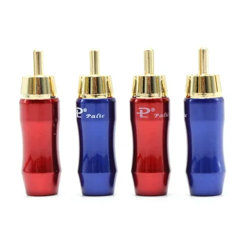 

4Pcs Hight Quality pailiccs brass gold plated rca plug ,signal line connector plug,hifi accessory adapter jack