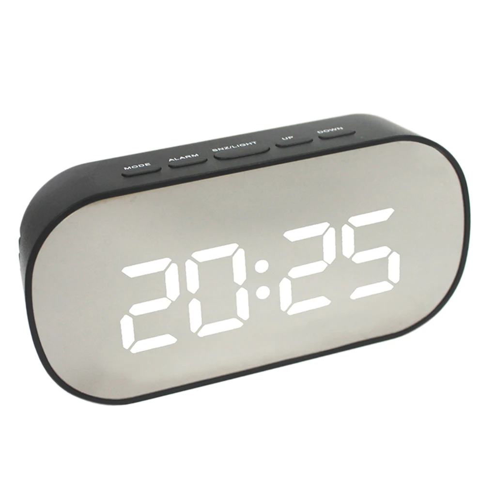 Multi-function Electronic Clock LED Digital Alarm Clock Bedside Clock Large Digits Display Battery Operated