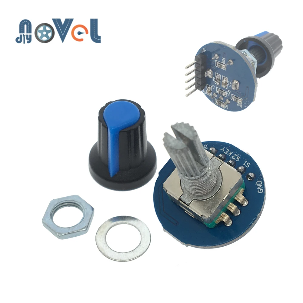 Rotary Encoder Rotating Potentiometer Arduino Knob Cap Digital Control 5V Module As one of the