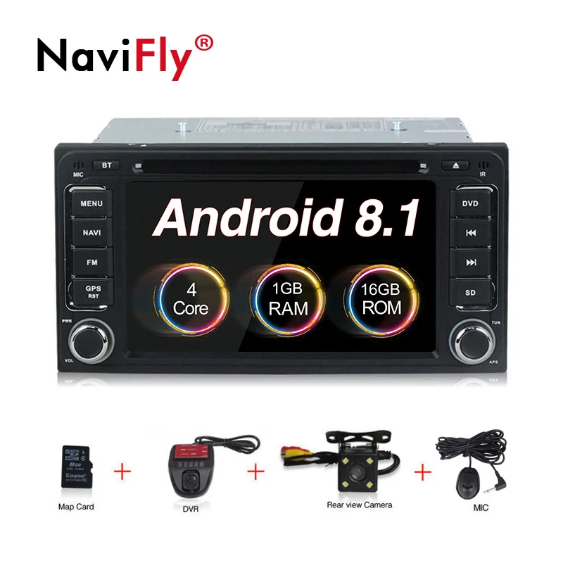

free shipping 2din Android 8.0 car radio stereo DVD player for Toyota Universal Corolla Camry RAV4 Highlander hilux vios