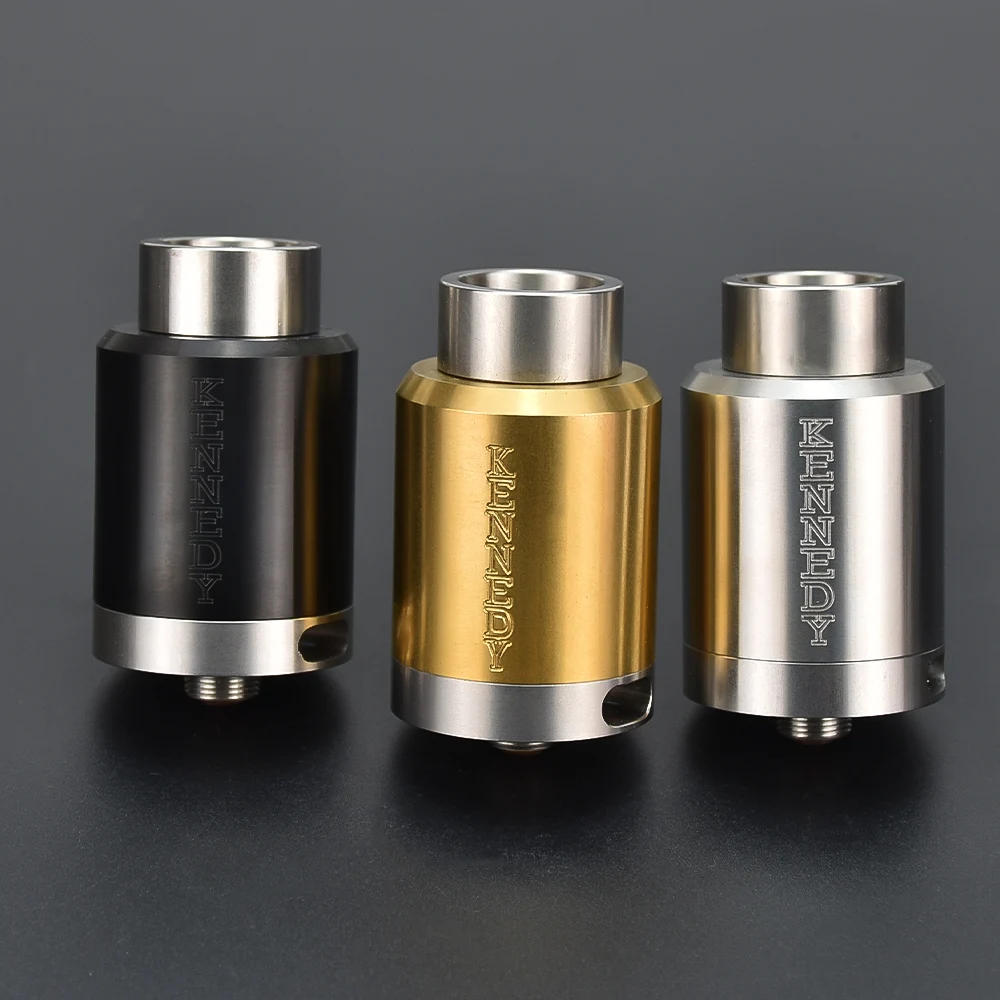 

Coolvape KENNEDY RDA 25mm SS 316 Single Coil or Dual Coils Rebuilding 510 thread Electronic Cigarette Atomizer