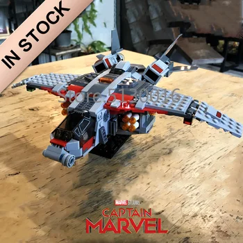 

In stock 07117 Marvel Movie The Skrull Attack 344Pcs Building Blocks Compatible with 76127 Bricks Super Heroes Avengers