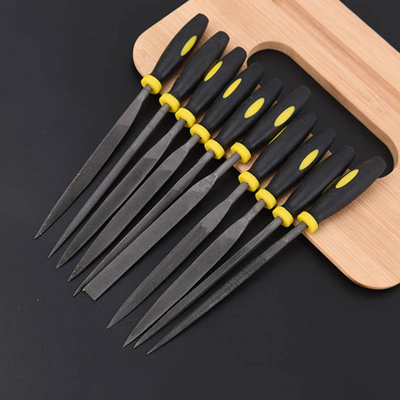 

File Set Grinding Tool Small File Knife Assorted Steel File Metal Triangle Half-Round Mini Shaping File Wood Rub Woodworking