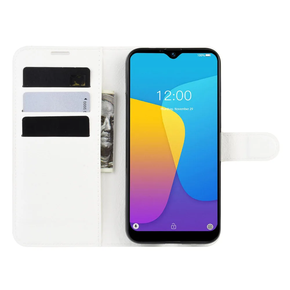 Для Doogee Y8C чехол-кошелек стильный из искусственной кожи чехол Для Doogee Y8C с функцией подставки и держатель для карт