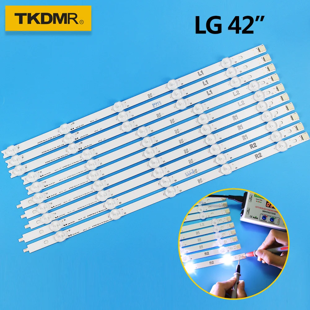 

TKDMR LED Backlight strip For LG 42" TV 6916L-1412A 6916L-1413A 6916L-1414A 6916L-1415A 42LN540V 42LN613V 42LA620V 42LA615V