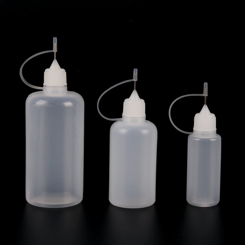5/10/15/20/30/50/100ml hafif yağlar göz damlası Pe plastik iğne şişesi puro seyahat damlalık suyu göz sıvı konteyner Solvent