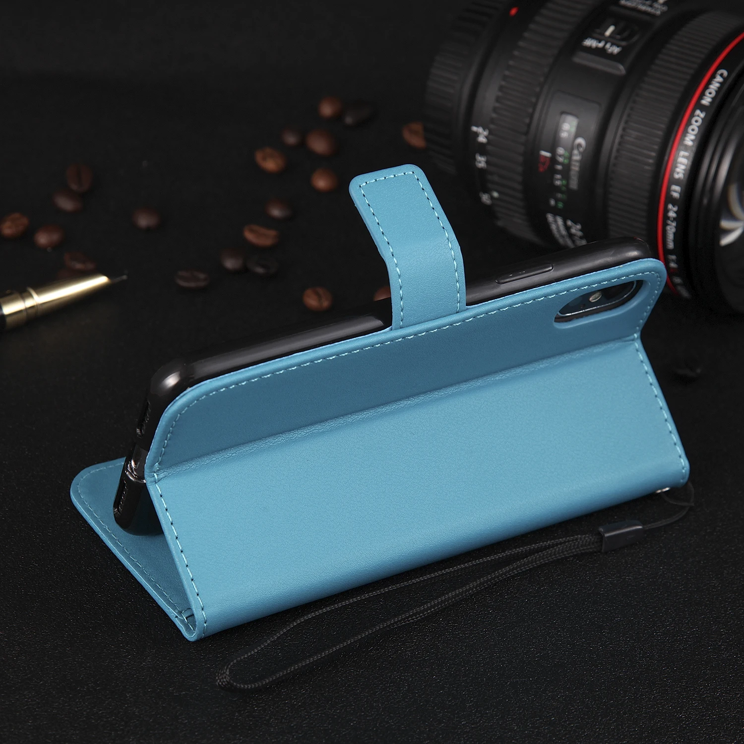 Leather Flip Wallet Case For Samsung Galaxy A3 A5 2016 2017 A6 A7 A8 A9 2018 A01 A02 J2 J3 J4 J5 J6 Plus J7 J8 Protect Cover 4
