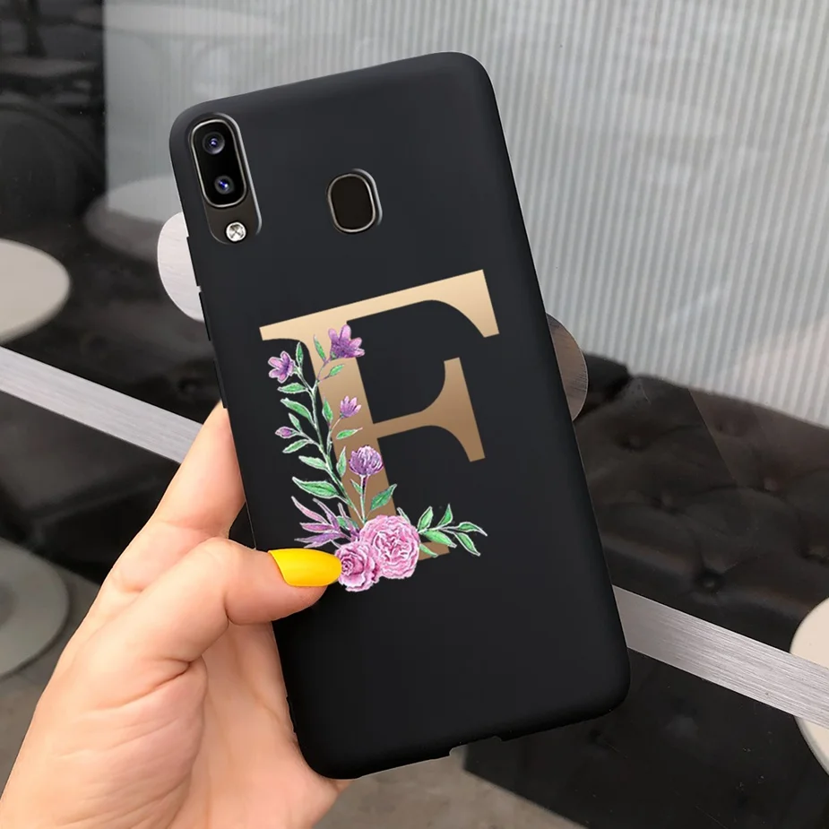 Cute Silicone Alphabet Design Phone Case - Soft Protective Bumper Cover