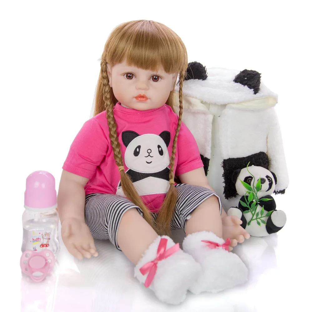 KEIUMI, 24 дюйма, Bebe, кукла для новорожденной девочки, 60 см, мягкая, виниловая, силиконовая, ткань, тело, кукла принцессы, Реалистичная, Boneca, дети, Playmate
