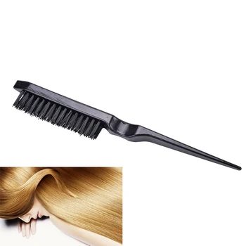 

Useful Hot Sale 1pc Practical Black Color Pro Salon Hairdressing Teasing Back Hair Combing Brush Slim Line Styling Comb