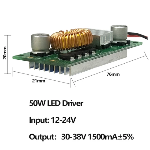 DC12V-24V LED 드라이버, 고출력 드라이버 보드, 정전류 공급, DIY 조명 램프, 조명 변압기, 10W, 20W, 30W, 50W 5