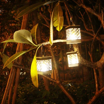 

LED Solar Lamp Flickering Smokeless Flameless Candle Waterproof Flame Lamp Flickering Garden Light Hanging Solar Lantern TP899