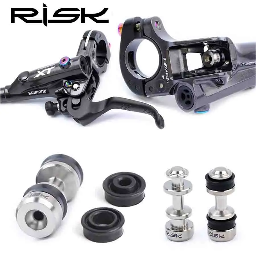 Mountain Bicycle Brake Lever Piston RISK Titanium For Shimano SLX XT M8000 M7000 M785 Disc Brake Piston Repair Part Bike Part